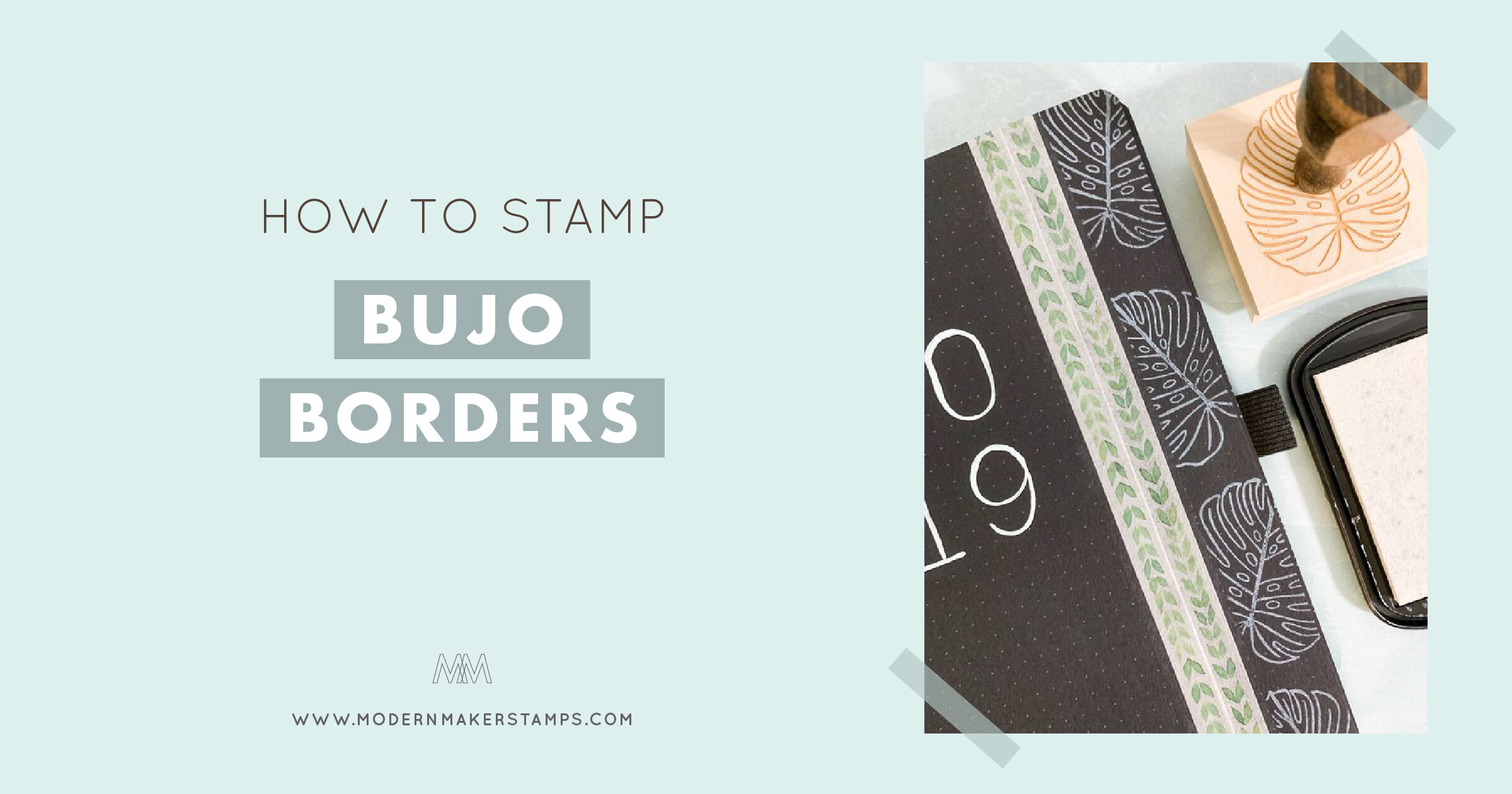 How to Stamp Bujo Borders — Modern Maker Stamps